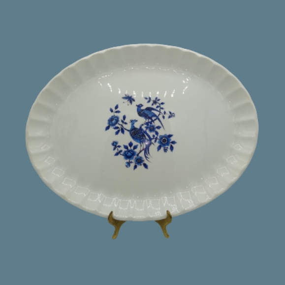 WS George Bolero Pheasant Floral Serving Platter Vintage Signed Numbered Rare - Picture 11 of 11